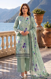 Colors Lawn With Chiffon Dupatta 3 Piece Unstitched-CDC-2-26-01
