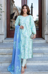 DHAGAKARI 3 Piece Unstitched Embriodered-DKE-26-10