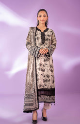 Colors Bana Dupatta 3-Piece Unstitched Lawn-CDB-24-12