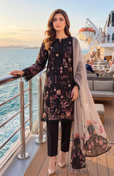 Colors Lawn With Chiffon Dupatta 3 Piece Unstitched-CDC-2-26-02