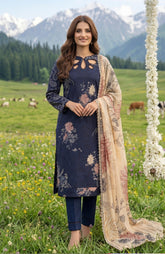 Colors Lawn With Chiffon Dupatta 3 Piece Unstitched-CDC-26-03
