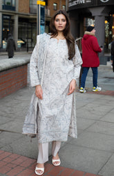 DHAGAKARI 3 Piece Unstitched Embriodered-DKE-26-05