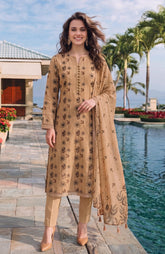 Colors Lawn With Chiffon Dupatta 3 Piece Unstitched-CDC-2-26-8