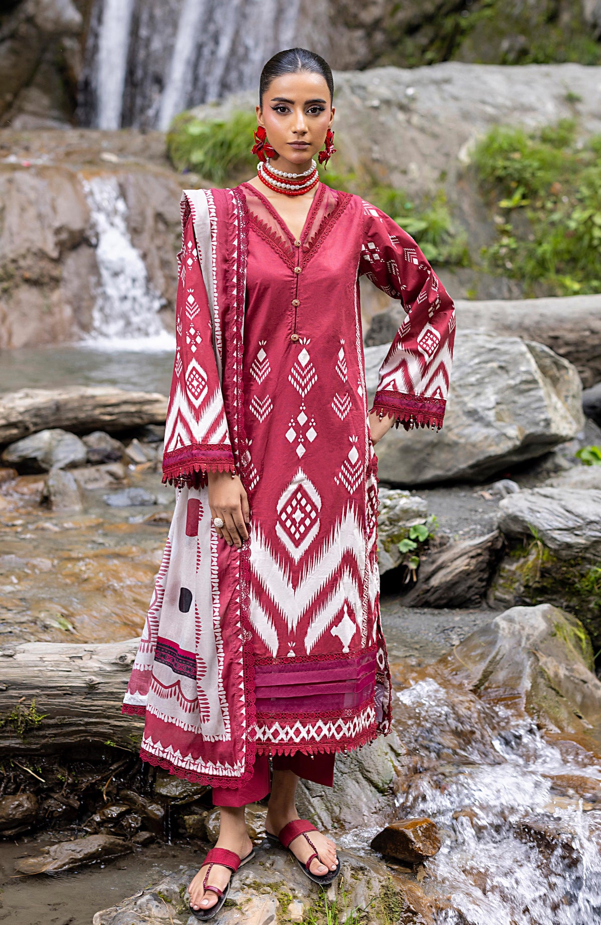 Monsoon Digital Cambric 3 Piece-MDC-2-25-01