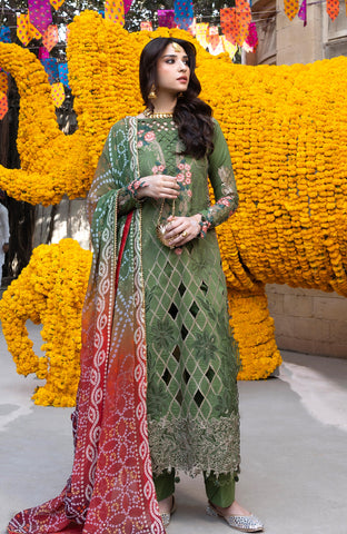 BANDHANI 3 PIECE UNSTITCHED-BTJ-26-01