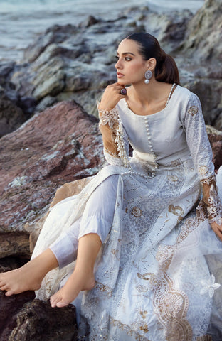 Mahiymaan 3 Piece Unstitched Luxury Lawn-MLL-26-01