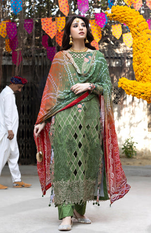 BANDHANI 3 PIECE UNSTITCHED-BTJ-26-01