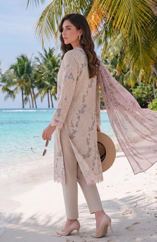 Colors Lawn With Chiffon Dupatta 3 Piece Unstitched-CDC-2-26-10