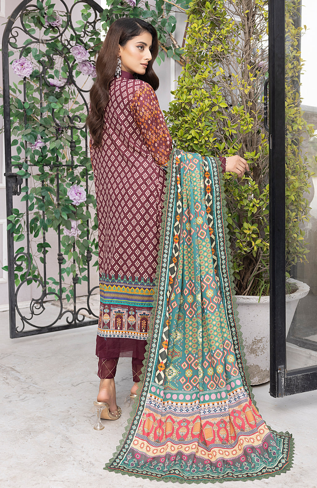 3 Piece Unstitched Printed Lawn-MDL-23-10