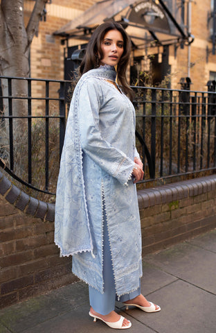 DHAGAKARI 3 Piece Unstitched Embriodered-DKE-26-11