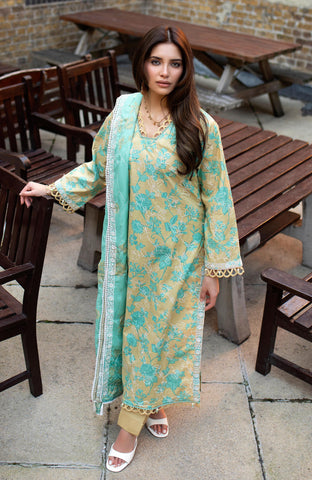 DHAGAKARI 3 Piece Unstitched Embriodered-DKE-26-12