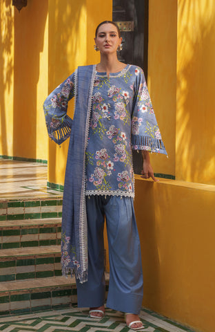 Colors Digital Printed Khaddar Edit 3 Piece-CDK-25-12