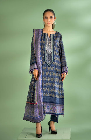 Colors Bana Dupatta  3-Piece Unstitched Lawn-CDB-24-02