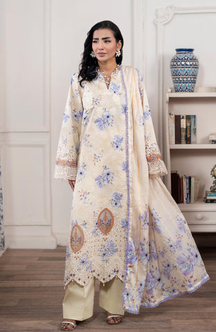 APPLIQUEKARI 3 Piece Unstitched Embriodered-ACE-2-26-02