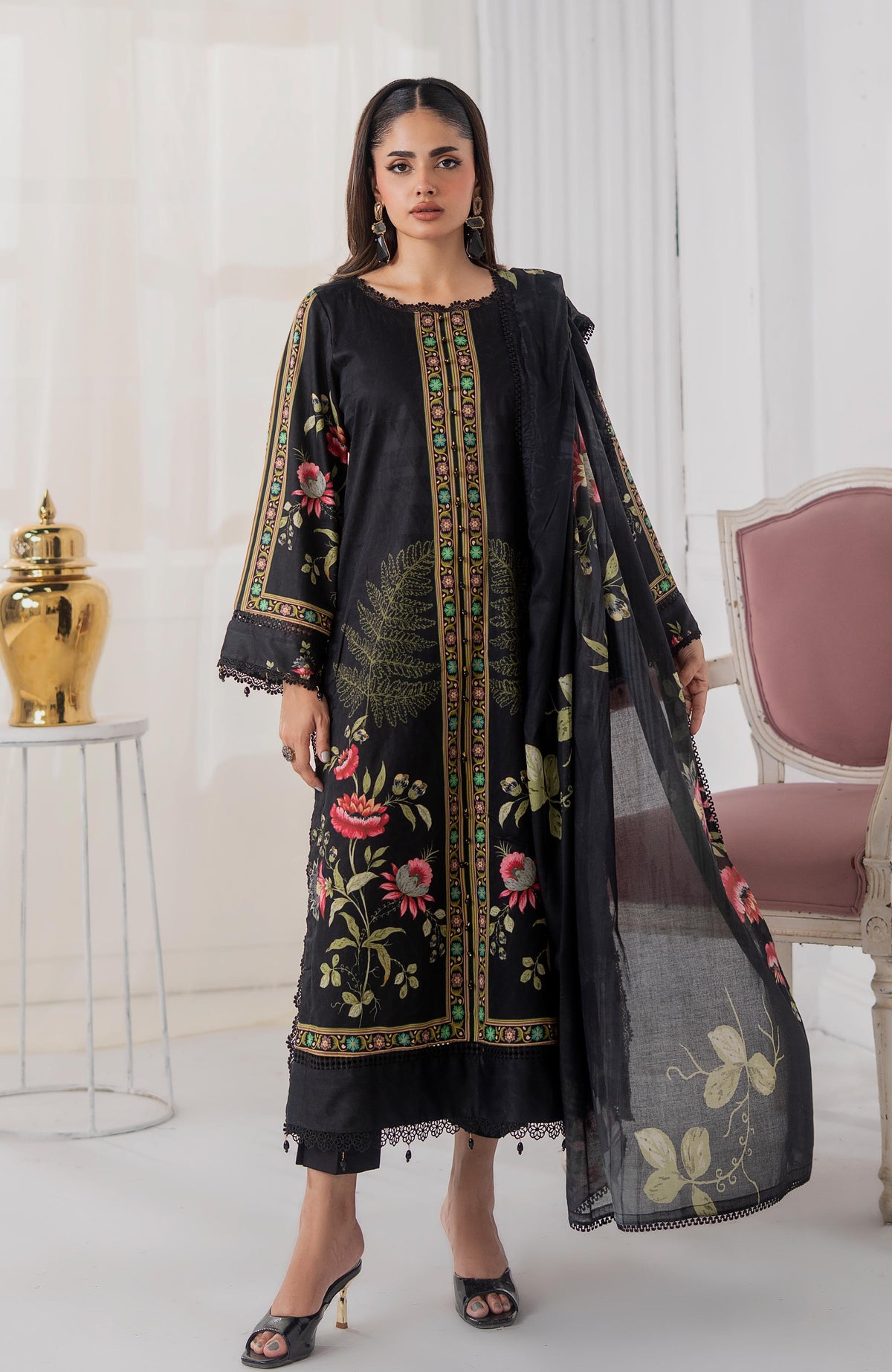 Sunshine Bloom Cotton Silk 3 Piece-SCS-25-02