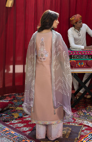 BANDHANI 3 PIECE UNSTITCHED-BTJ-26-02