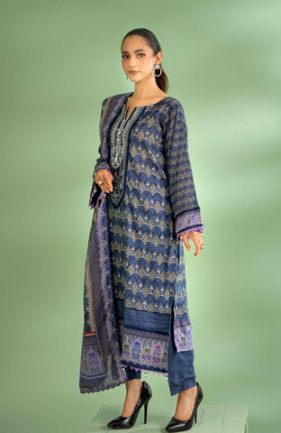 Colors Bana Dupatta  3-Piece Unstitched Lawn-CDB-24-02