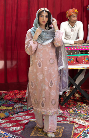 BANDHANI 3 PIECE UNSTITCHED-BTJ-26-02