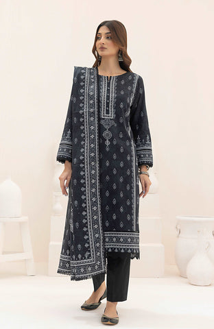 Monochrome Digital Printed - 3 Piece Unstitched-MDL-24-02