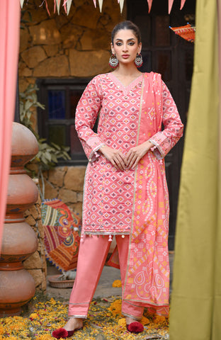 Monsoon Chunri 3 Piece Lawn-MSH-25-02