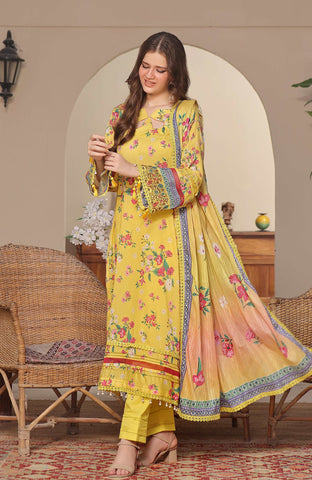 Colors Doria Dupatta -  3 Piece Unstitched-CDD-24-03