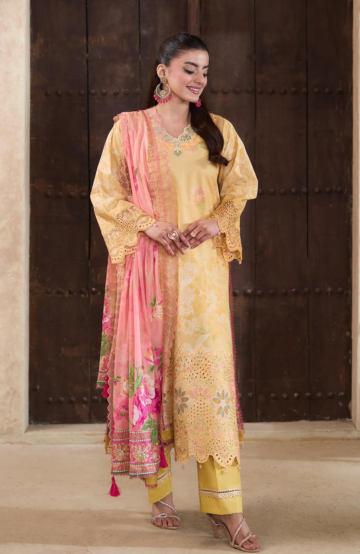 APPLIQUEKARI 3 Piece Unstitched Embriodered-ACE-26-03