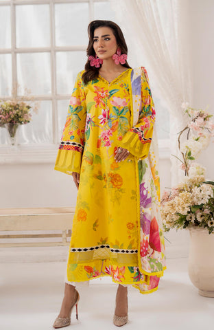 Sunshine Bloom Cotton Silk 3 Piece-SCS-25-03