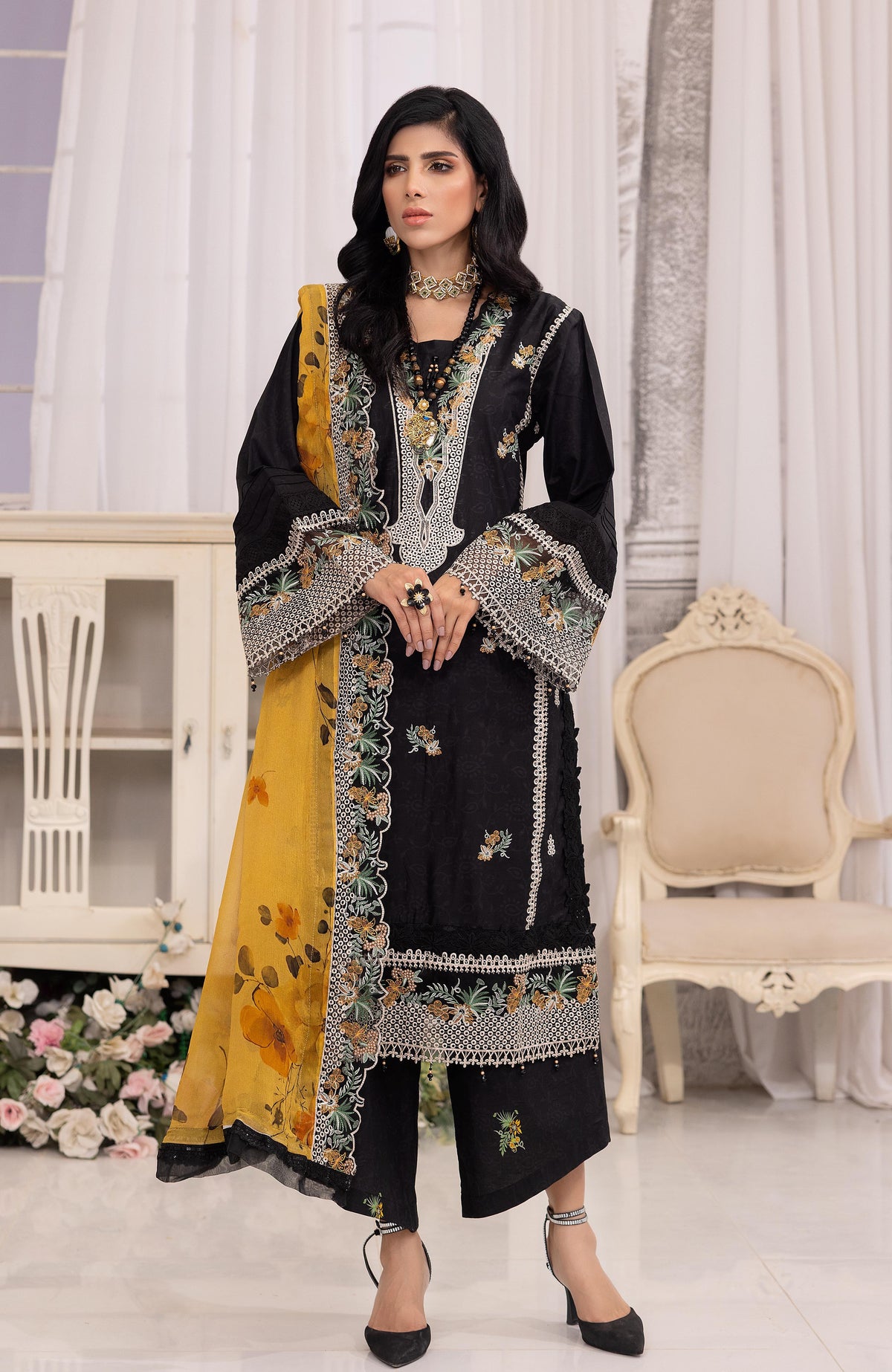 Sunshine Bloom Printkari 3 Piece-SPE-2-25-03