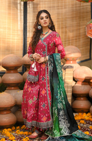 Monsoon Chunri 3 Piece Lawn-MSH-25-03