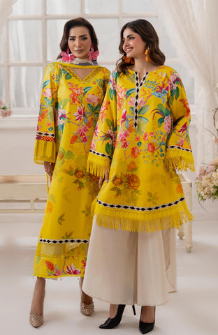 Sunshine Bloom Cotton Silk 3 Piece-SCS-25-03