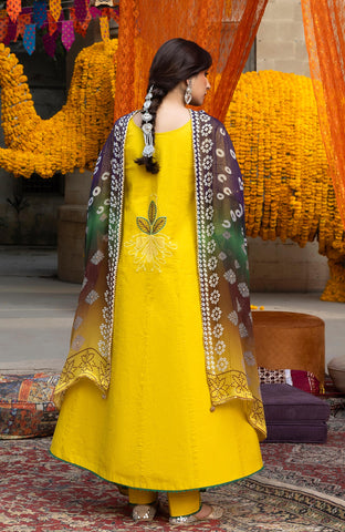 BANDHANI 3 PIECE UNSTITCHED-BTJ-26-04