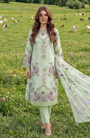 Colors Lawn With Chiffon Dupatta 3 Piece Unstitched-CDC-26-04