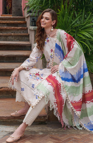 Colors Digital Printed Khaddar Edit 3 Piece-CDK-25-04