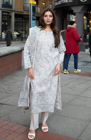 DHAGAKARI 3 Piece Unstitched Embriodered-DKE-26-05