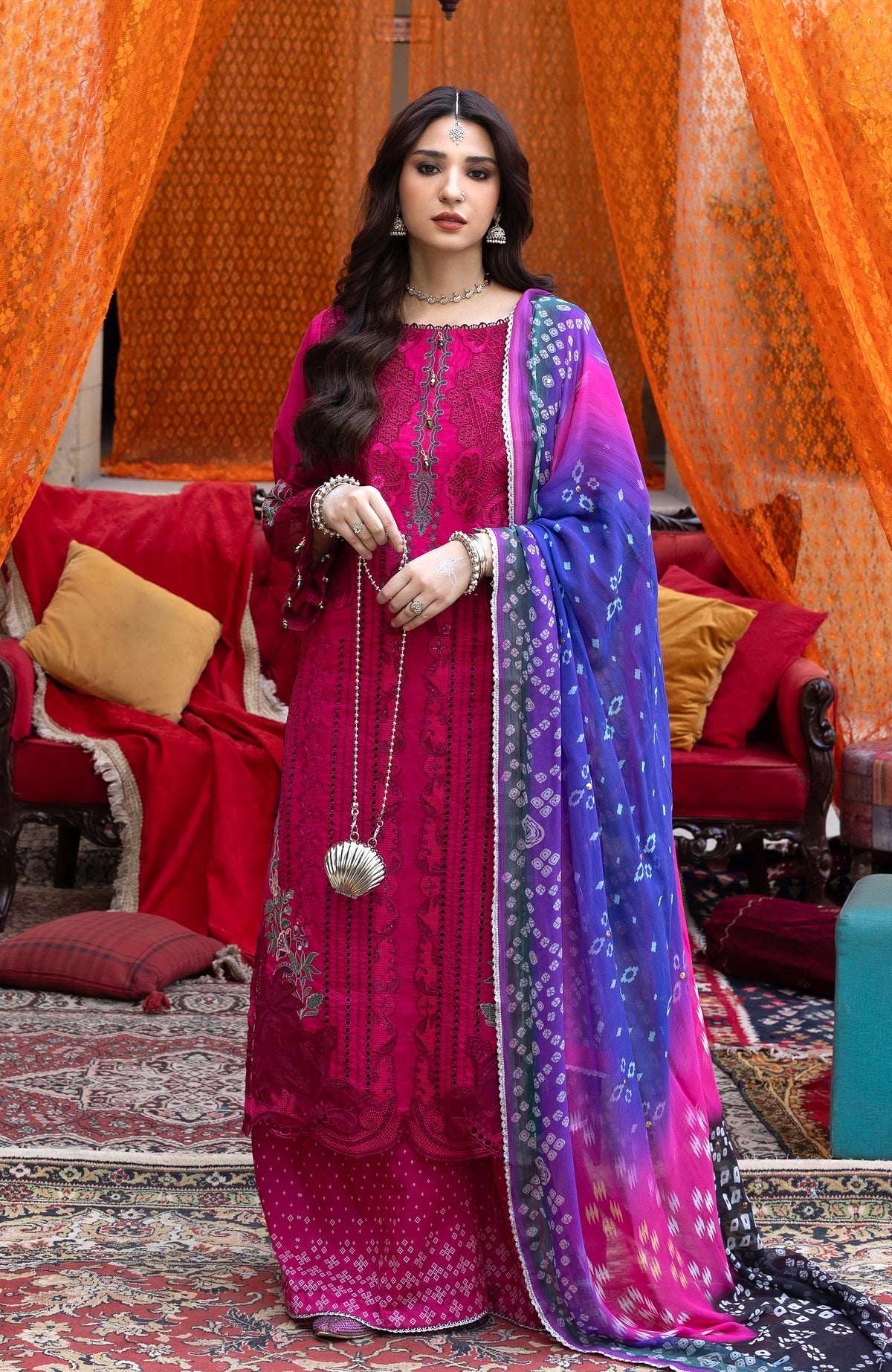 BANDHANI 3 PIECE UNSTITCHED-BTJ-26-05