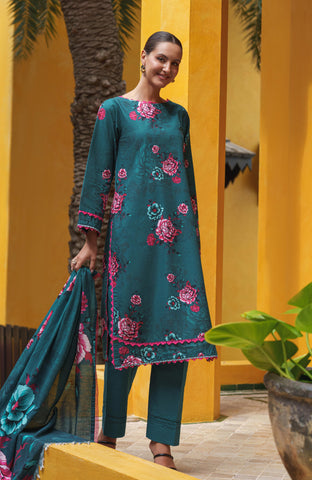 Colors Digital Printed Khaddar Edit 3 Piece-CDK-25-05