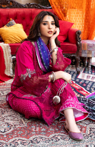 BANDHANI 3 PIECE UNSTITCHED-BTJ-26-05