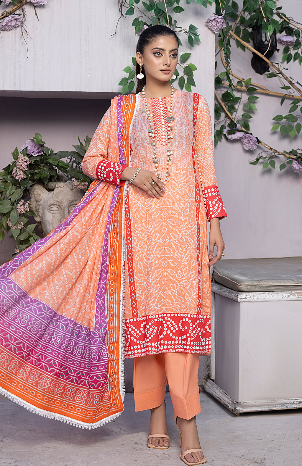 3 Piece Unstitched Printed Lawn-MDL-23-06