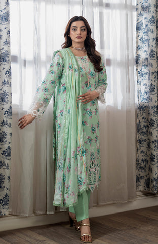 APPLIQUEKARI 3 Piece Unstitched Embriodered-ACE-2-26-06