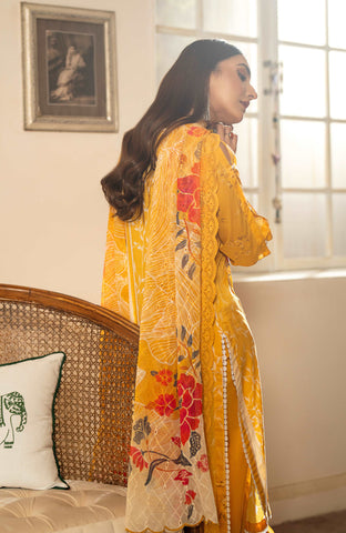 Sunshine Bloom - Chiffon Dupatta 3 Piece Unstitched-SBEC-24-06