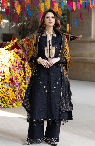 BANDHANI 3 PIECE UNSTITCHED-BTJ-26-06