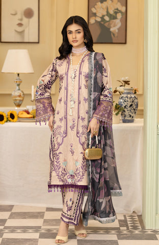 Printkari 3 Piece Unstitched Embroidered-SPK-26-06