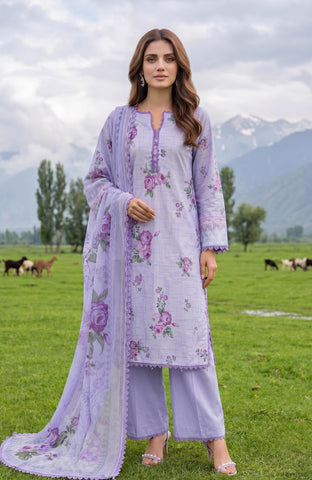 Colors Lawn With Chiffon Dupatta 3 Piece Unstitched-CDC-26-06