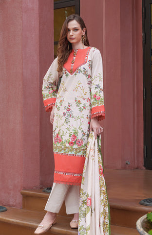 Colors Digital Printed Khaddar Edit 3 Piece-CDK-25-06