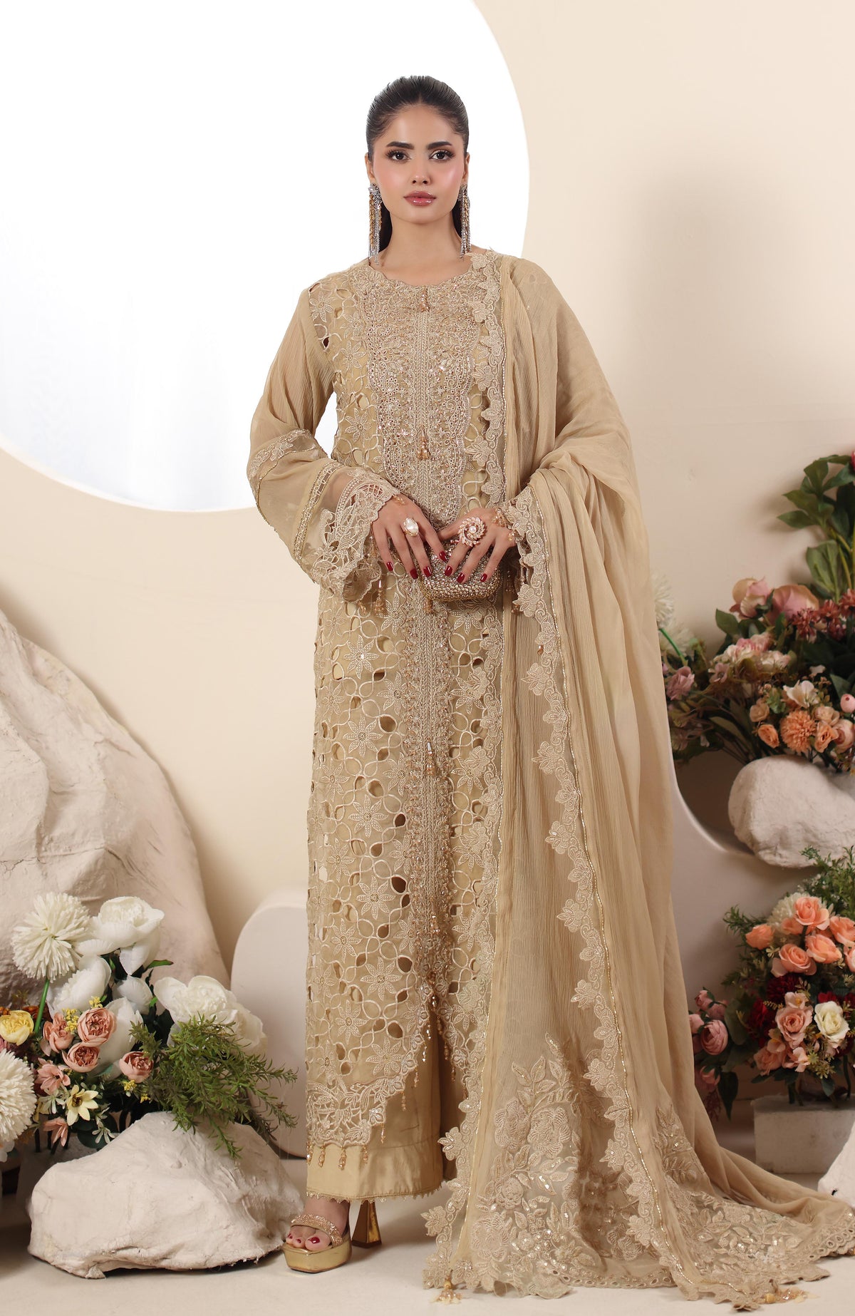 ELOR -3 Piece Unstitched Formal-AZF-25-07