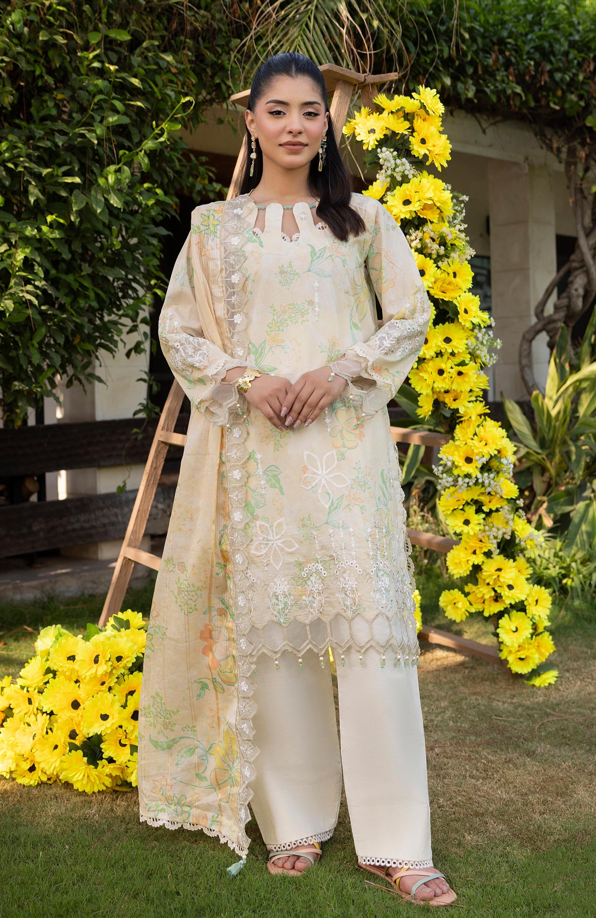 APPLIQUEKARI 3 Piece Unstitched Embriodered-ACE-3-26-07