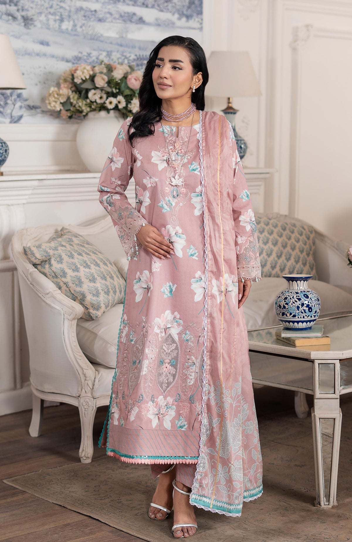 APPLIQUEKARI 3 Piece Unstitched Embriodered-ACE-2-26-07