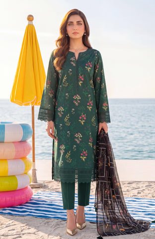 Colors Lawn With Chiffon Dupatta 3 Piece Unstitched-CDC-2-26-7