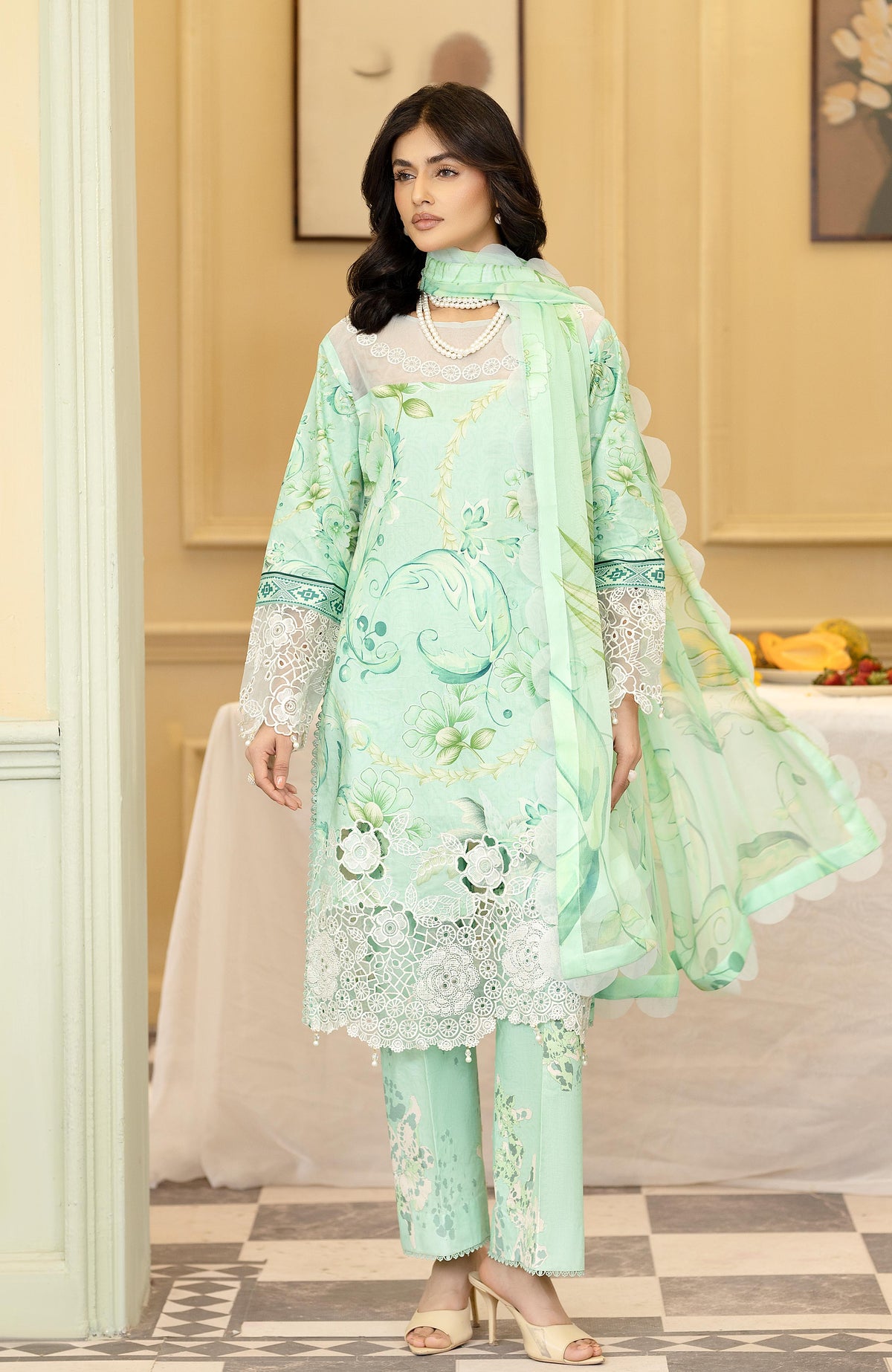 Printkari 3 Piece Unstitched Embroidered-SPK-26-07