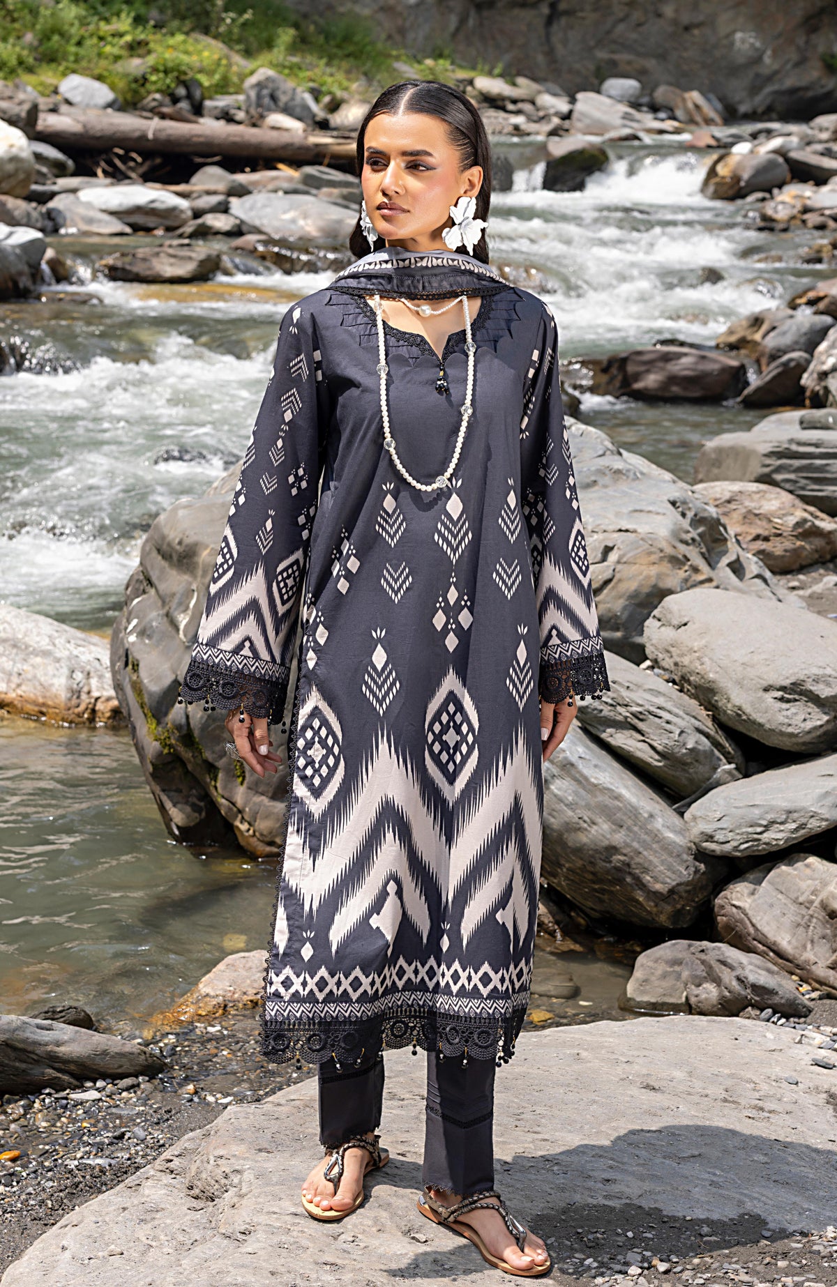 Monsoon Digital Cambric 3 Piece-MDC-2-25-07